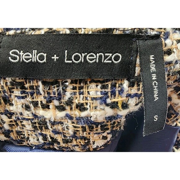 Old Money Quiet Luxury Boucle Tweed Blazer Jacket | Stella + Lorenzo Small - Picture 8 of 8